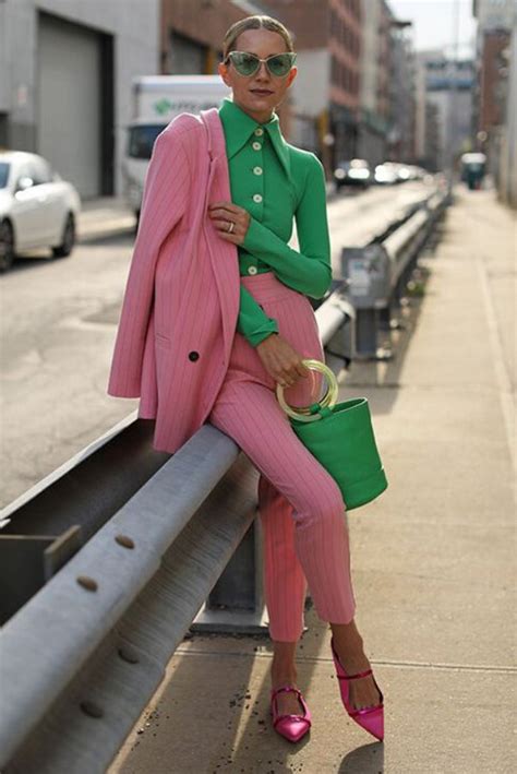 rocking neon green outfits